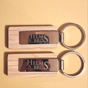 Pair of Mercedes Benz Helms Bros Keychains